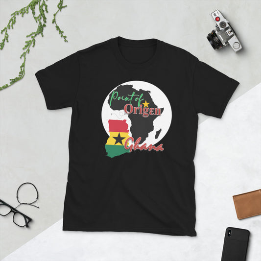 Origen Destination | On-Arrival Point of Origen Ghana Short-Sleeve Unisex T-Shirt