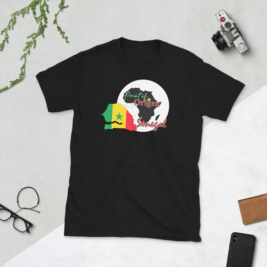 Origen Destination | On-Arrival Point of Origen Senegal Short-Sleeve Unisex T-Shirt