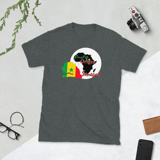 Origen Destination | On-Arrival Point of Origen Senegal Short-Sleeve Unisex T-Shirt