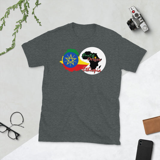 Origen Destination |On-Arrival Point of Origen Ethiopia Short-Sleeve Unisex T-Shirt