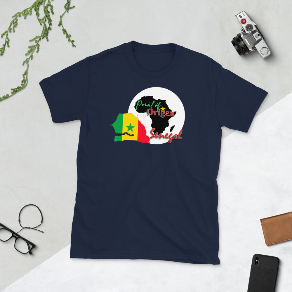 Origen Destination | On-Arrival Point of Origen Senegal Short-Sleeve Unisex T-Shirt