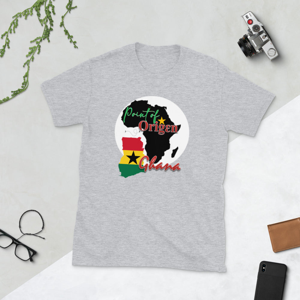 Origen Destination | On-Arrival Point of Origen Ghana Short-Sleeve Unisex T-Shirt
