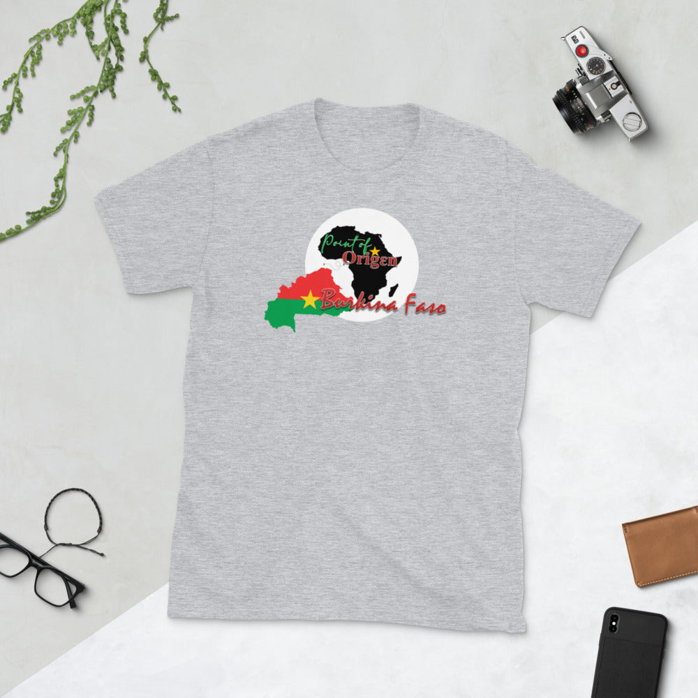 Origen Destination | On-Arrival Point of Origen Burkina Faso Short-Sleeve Unisex T-Shirt