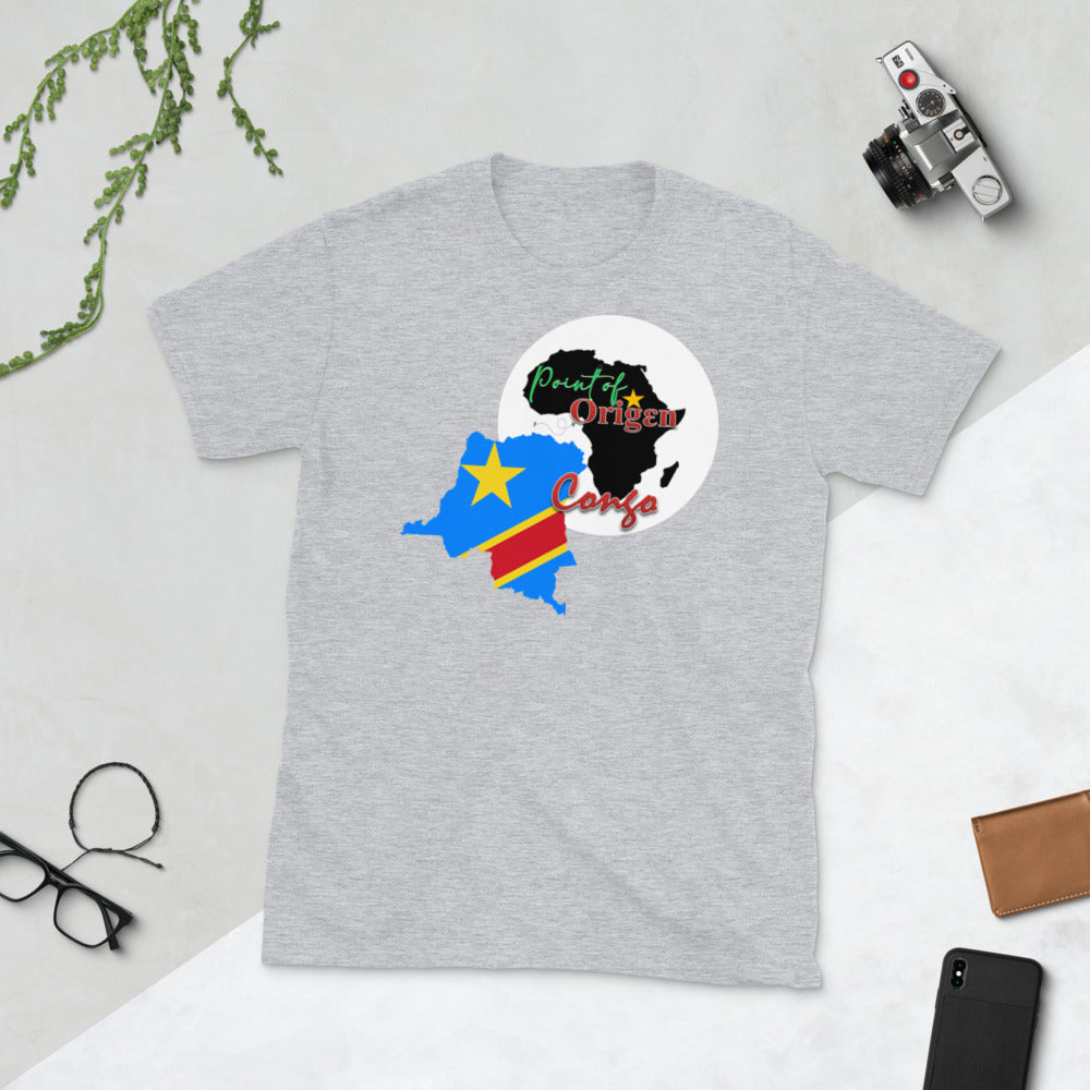 Origen Destination | On-Arrival Point of Origen Democratic Republic of Congo Short-Sleeve Unisex T-Shirt