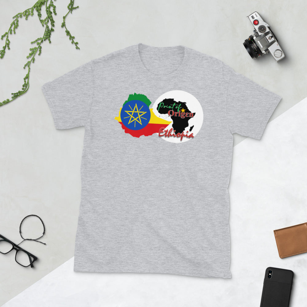 Origen Destination |On-Arrival Point of Origen Ethiopia Short-Sleeve Unisex T-Shirt