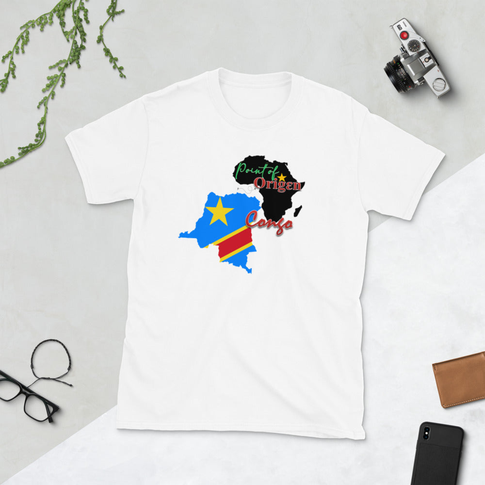 Origen Destination | On-Arrival Point of Origen Democratic Republic of Congo Short-Sleeve Unisex T-Shirt