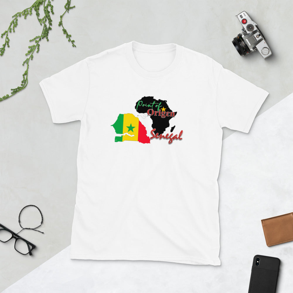 Origen Destination | On-Arrival Point of Origen Senegal Short-Sleeve Unisex T-Shirt