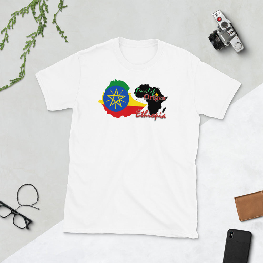 Origen Destination |On-Arrival Point of Origen Ethiopia Short-Sleeve Unisex T-Shirt