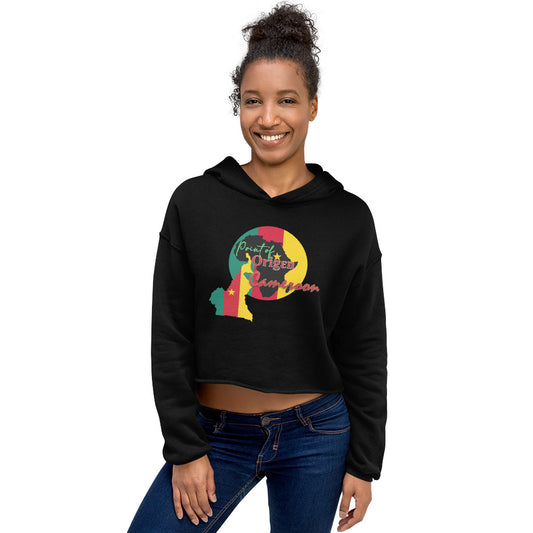 Origen Destination | On-Arrival Point of Origen Cameroon Women's Crop Hoodie