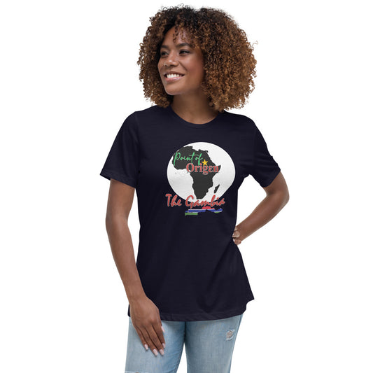 Origen Destination | On-Arrival Point of Origen The Gambia Women's Relaxed T-Shirt