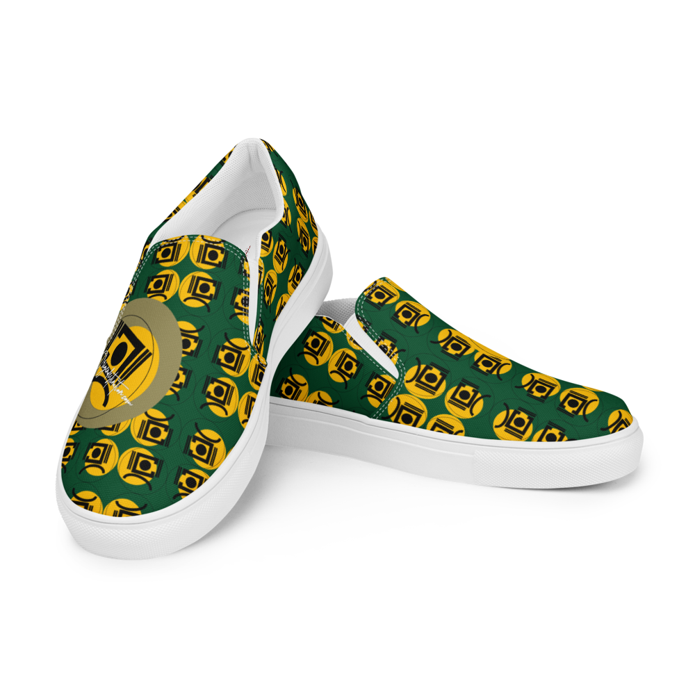 Origen Destination Signature Women’s slip-on canvas (OGold-ForestG)