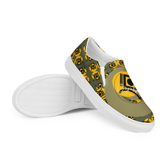 Origen Destination Signature Women’s slip-on canvas shoes (Gold-Sand)