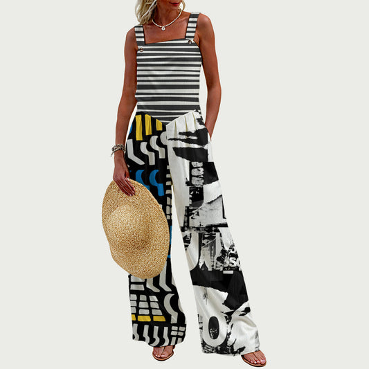OBON Women's Wide-Leg Jumpsuit SURNU1