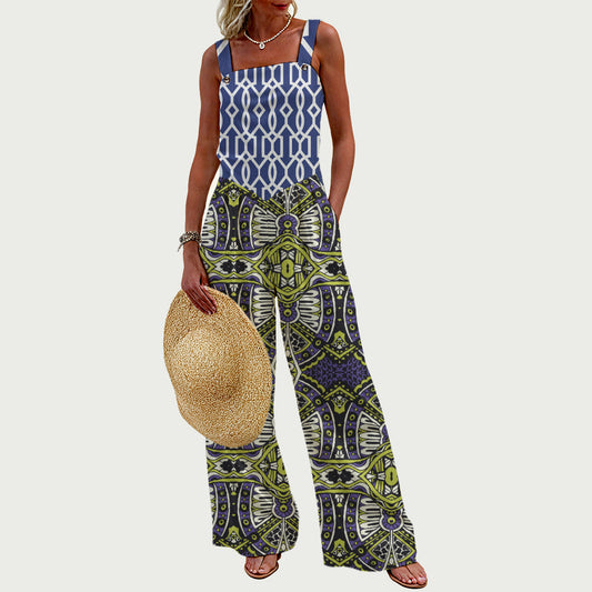 OBON Women's Wide-Leg Jumpsuit MBL