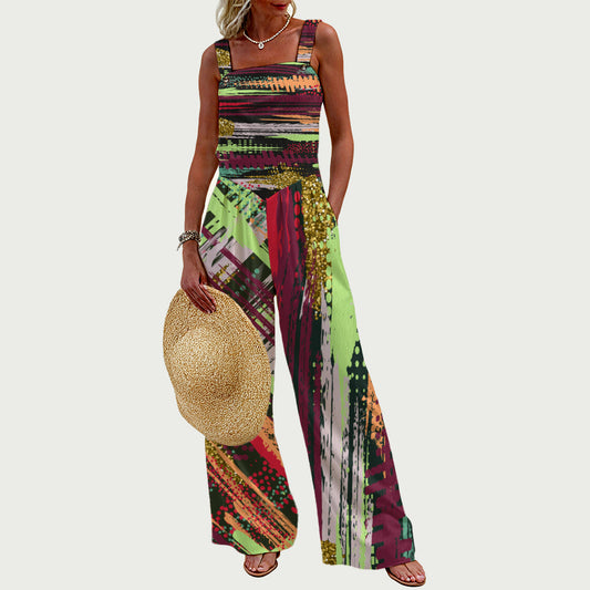 OBON Women's Wide-Leg Jumpsuit LME