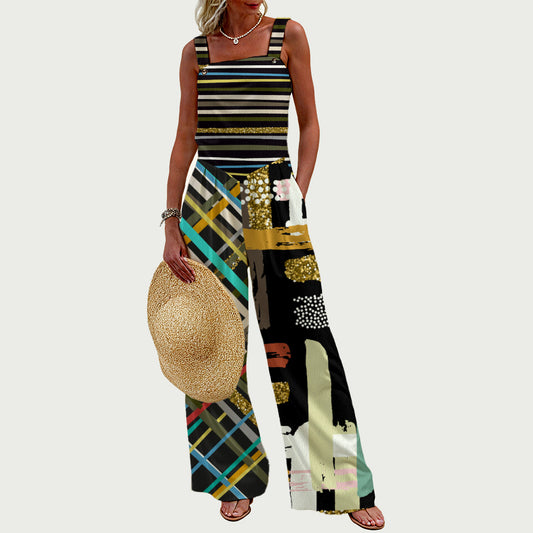 OBON Women's Wide-Leg Jumpsuit CLF