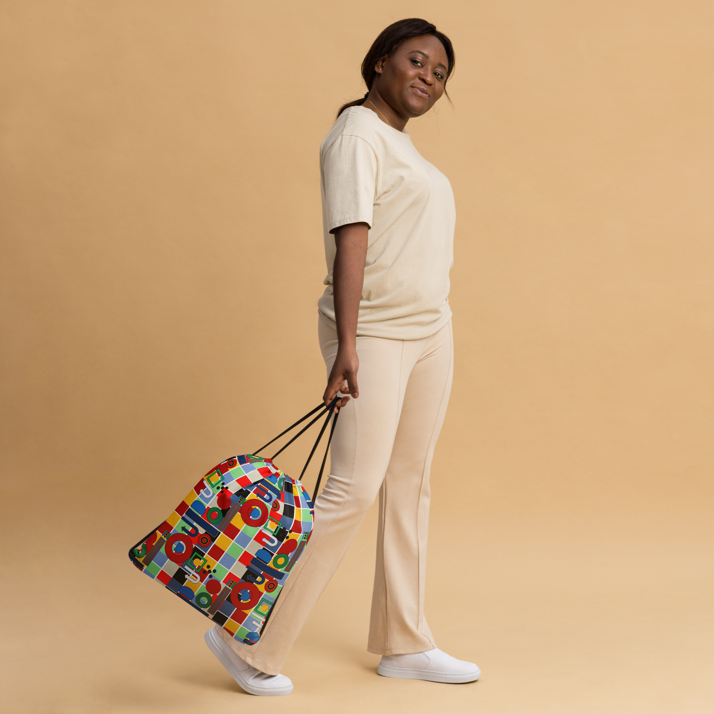 OD Symbol-inspired Drawstring bag