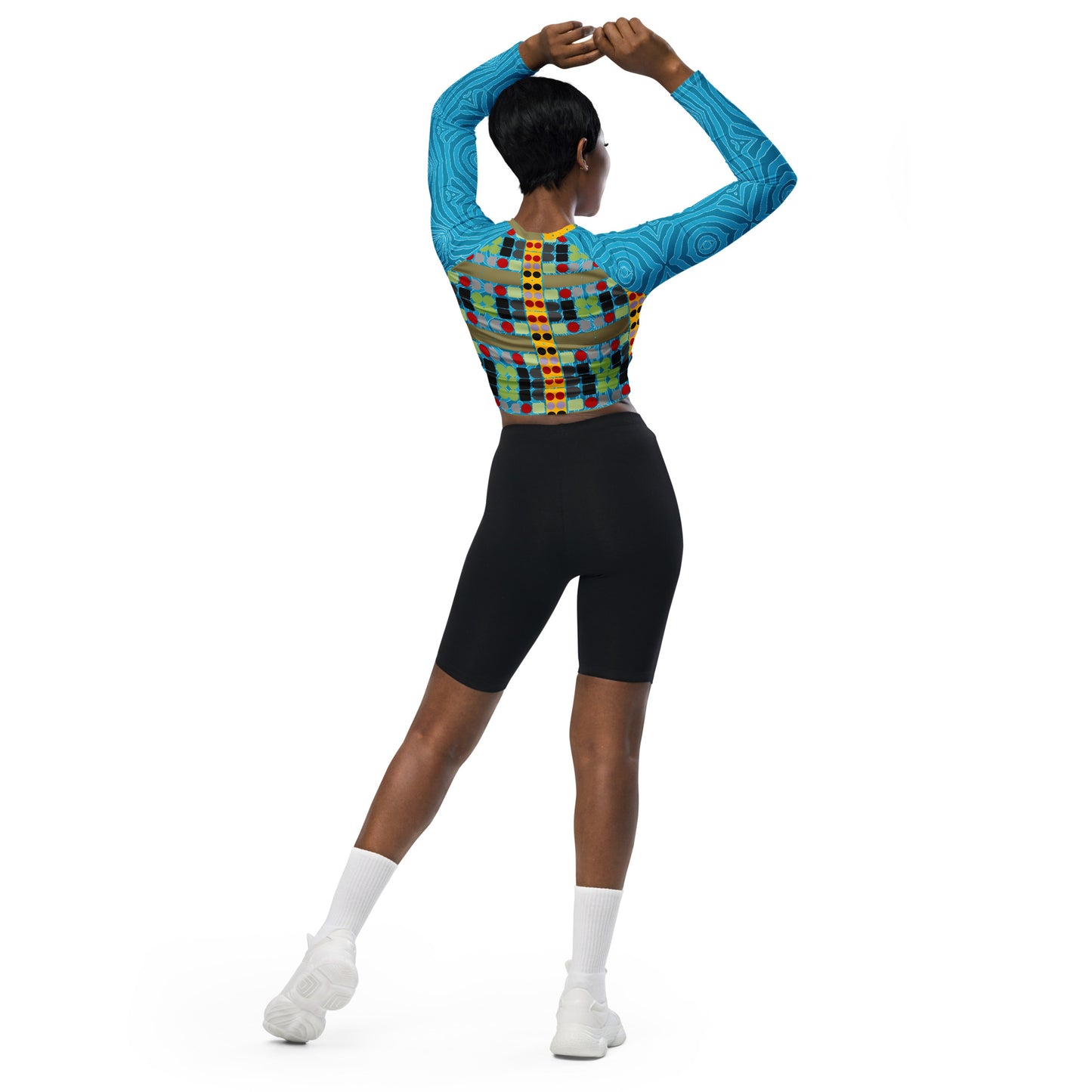 OD  Cycled long-sleeve crop top VFD1