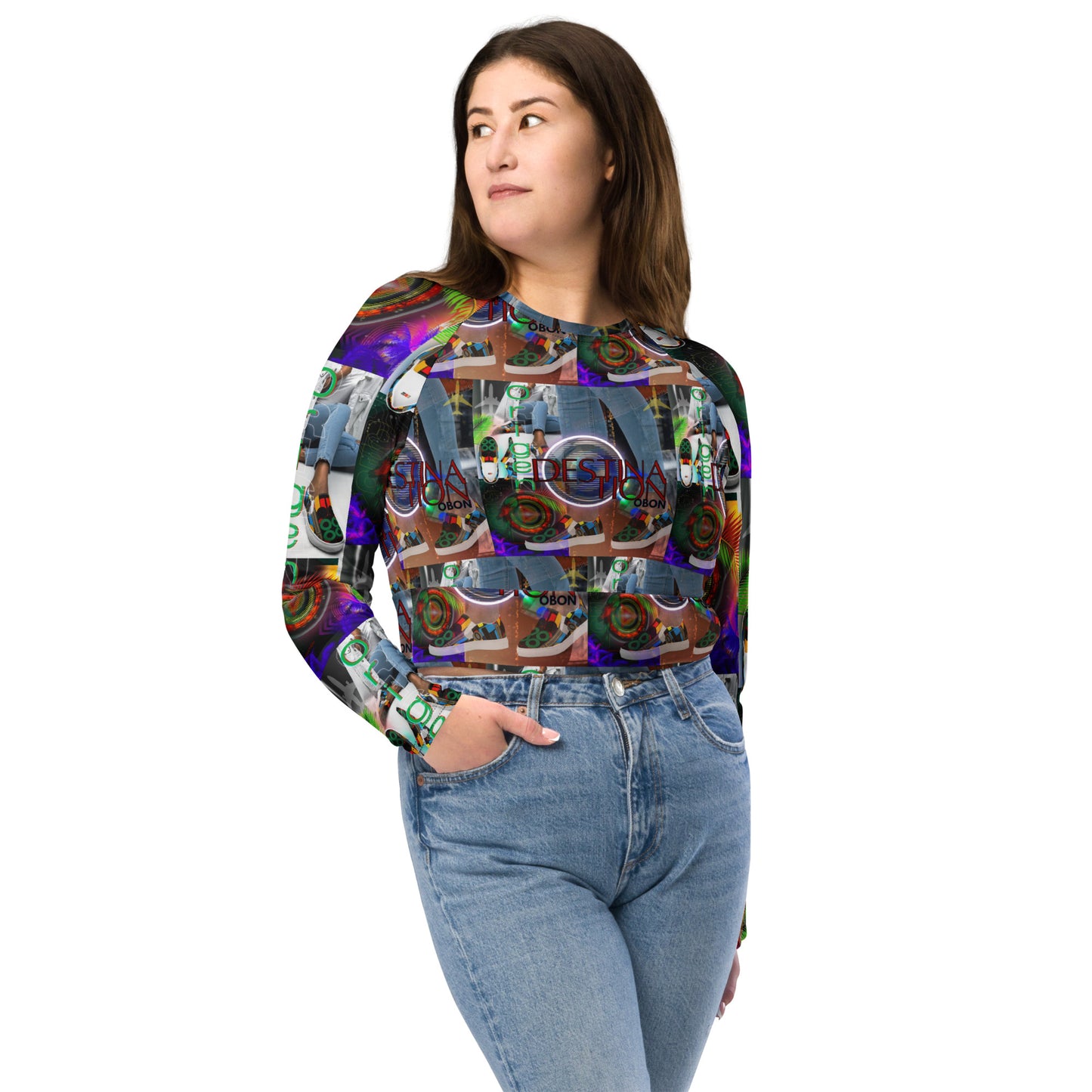 OBON Promo long-sleeve crop top Bannr2