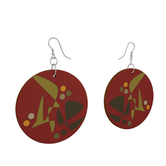 OD Wooden Organic Earrings