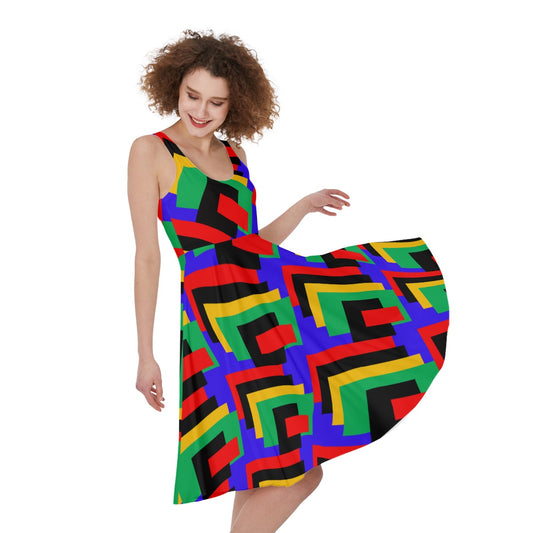 Origen Destination |On-Arrival Point of Origen Women's Vibrant blue/Multicolor Dress