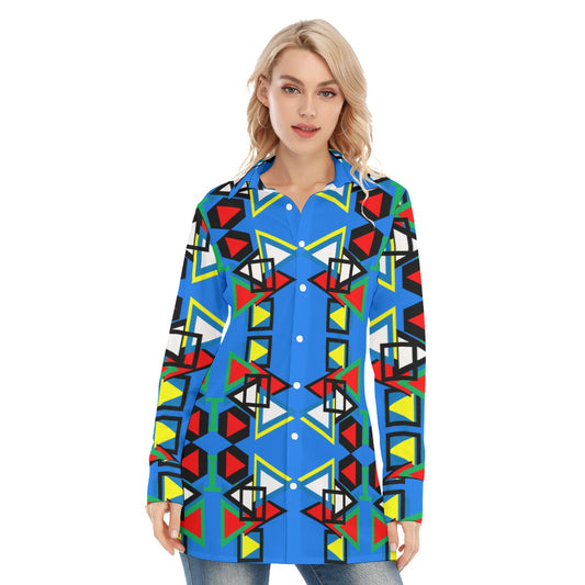 Origen Destination  Women's  Long-sleeve Classic Button-down Shirt