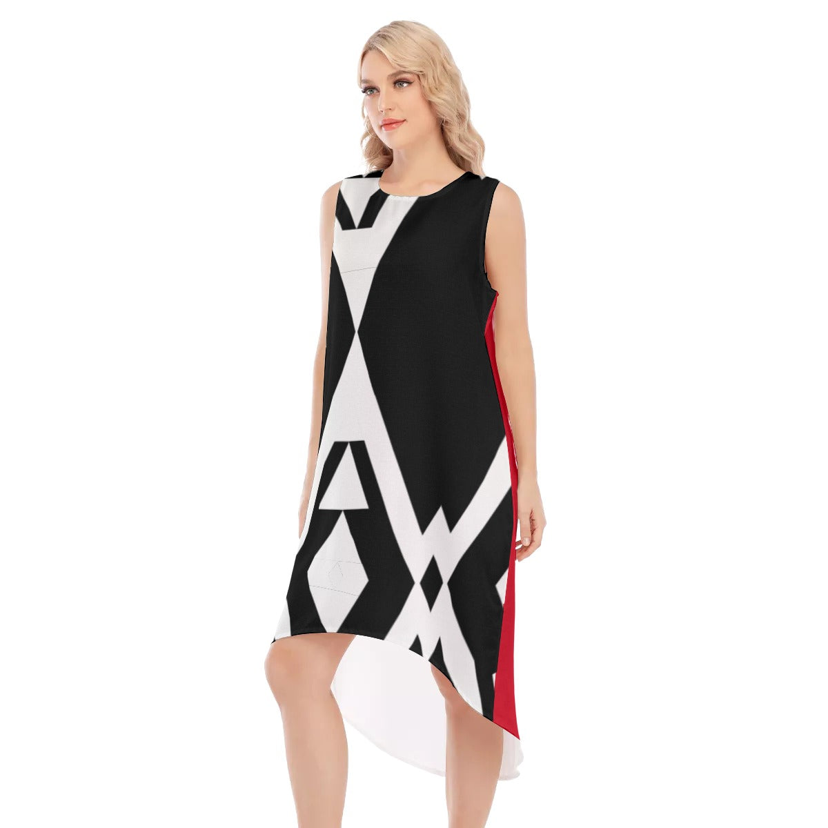 Origen Destination |On-Arrival Point of Origen Dia-symbol Women's Sleeveless Long Dress