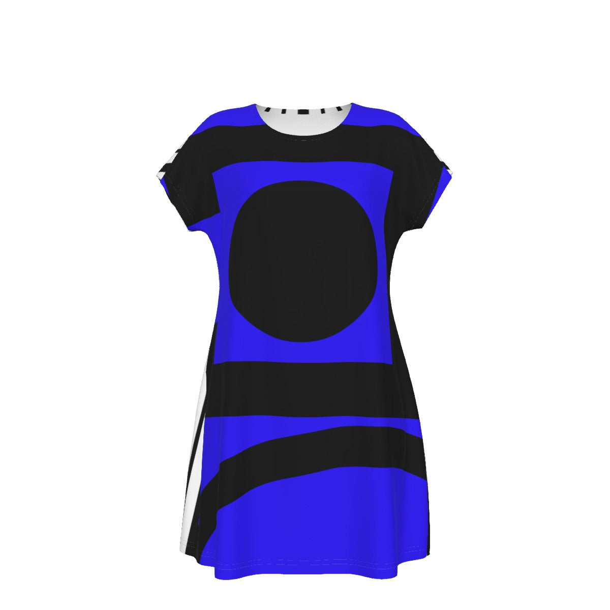 Origen Destination |On-Arrival Point of Origen Women's Signature Blue Short Sleeve Dress