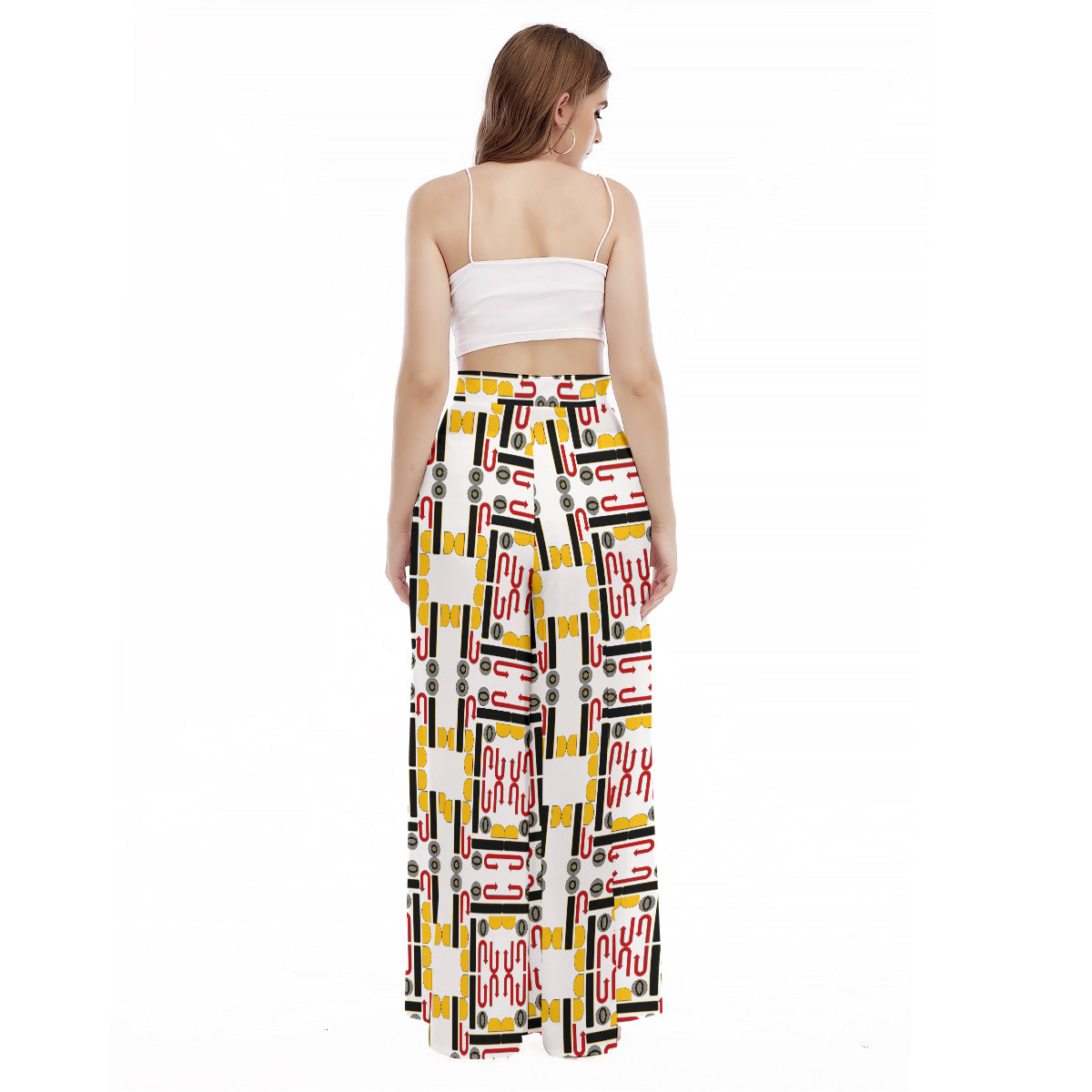 OD Print Women's High Waist Wide Leg Culottes NPT3