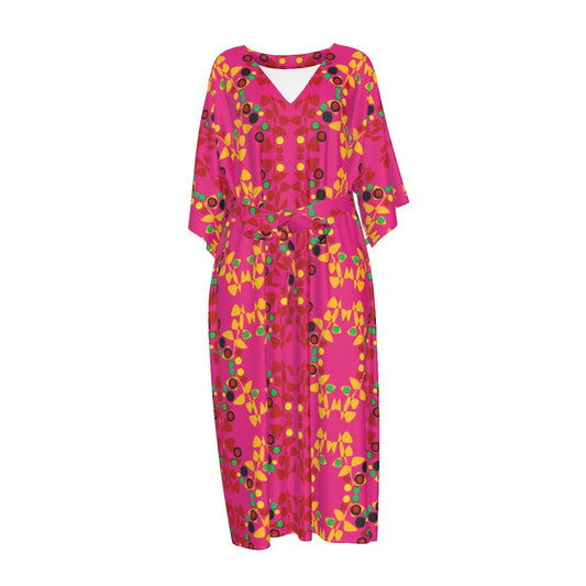 Origen Destination Women's Mid-sleeve Long Dress