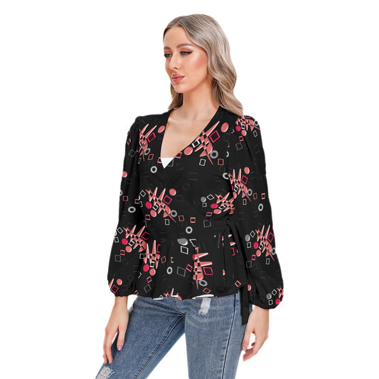 Origen Destination Women's Long-sleeve Flare Peplum blouse