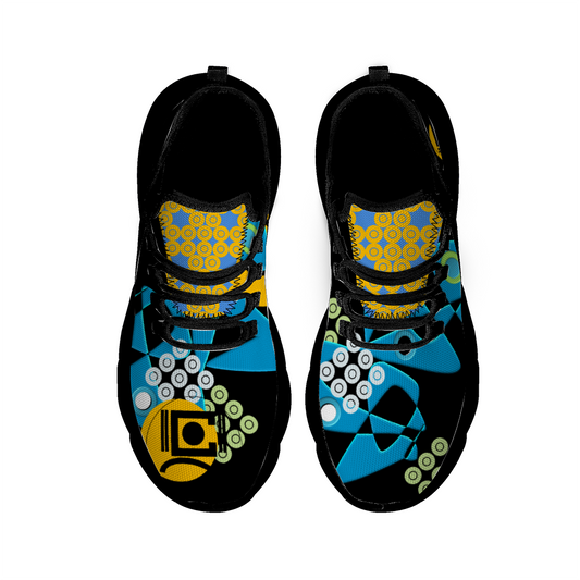 Origen Destination Signature Women's Breathable Non-Slip Casual Running Shoes (Canary/Turq)