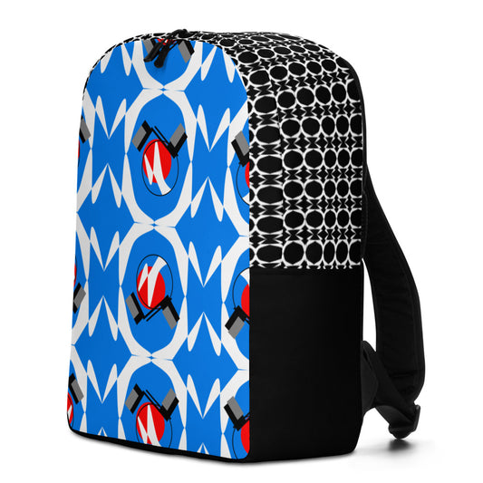 Origen Destination |On-Arrival Point of Origen Symbol-inspired Minimalist Turquoise Backpack