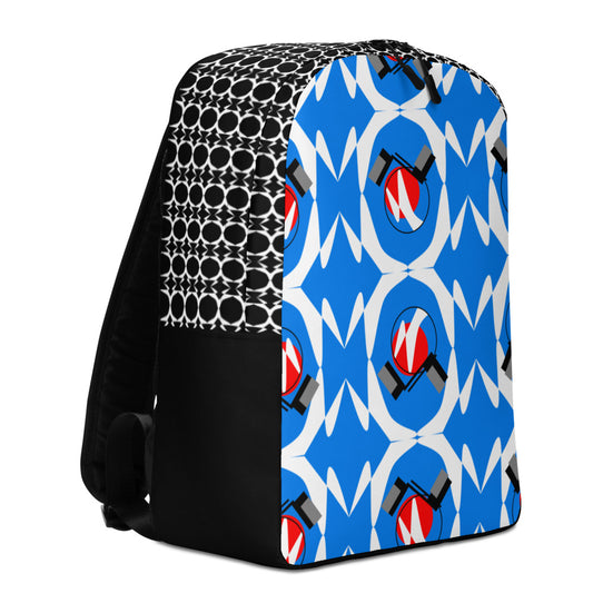 Origen Destination |On-Arrival Point of Origen Symbol-inspired Minimalist Turquoise Backpack