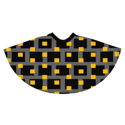 Origen Destination |On-Arrival Point of Origen Symbol-inspired Gray/Yellow/Black Flare Skirt