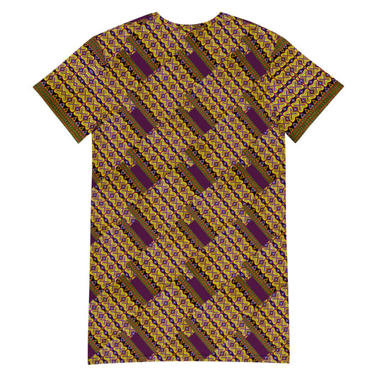 Origen Destination |On-Arrival Point of Origen African Symbol-inspired T-shirt dress