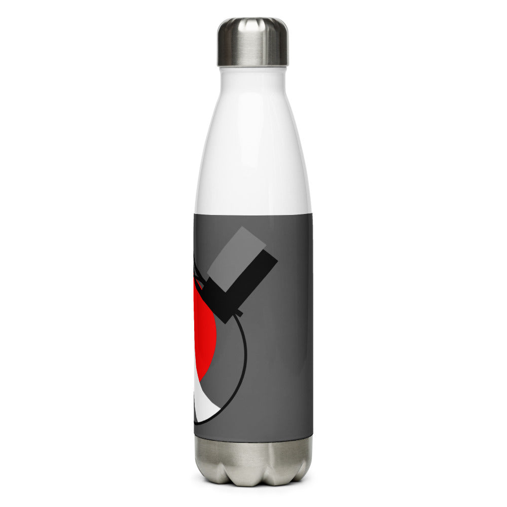 Origen Destination On-Arrival Point of Origen Symbol-inspired Gray Stainless Steel Water Bottle