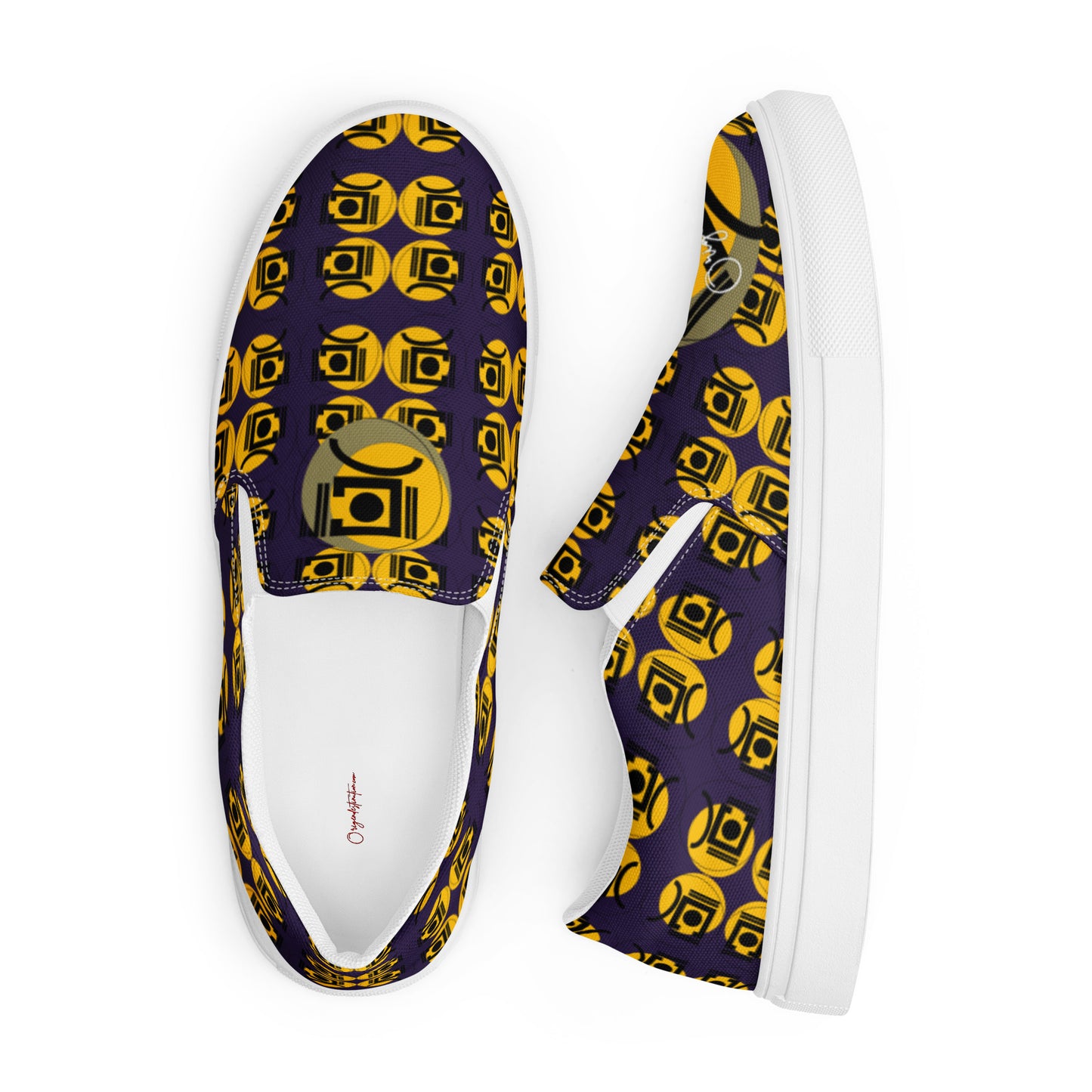 Origen Destination Signature Women’s slip-on canvas (DPurp-Gld)